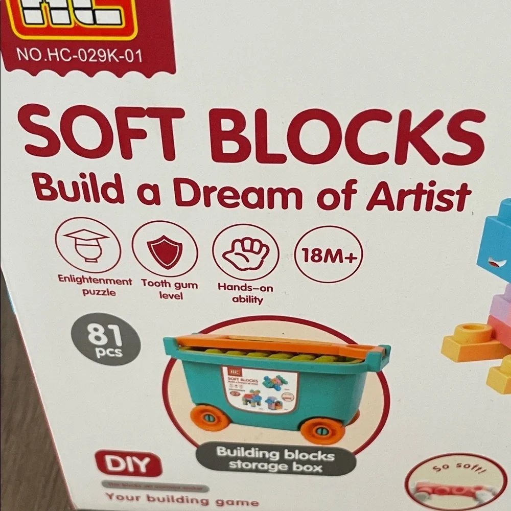 Soft Blocks Building Set for Kids - Multicolor